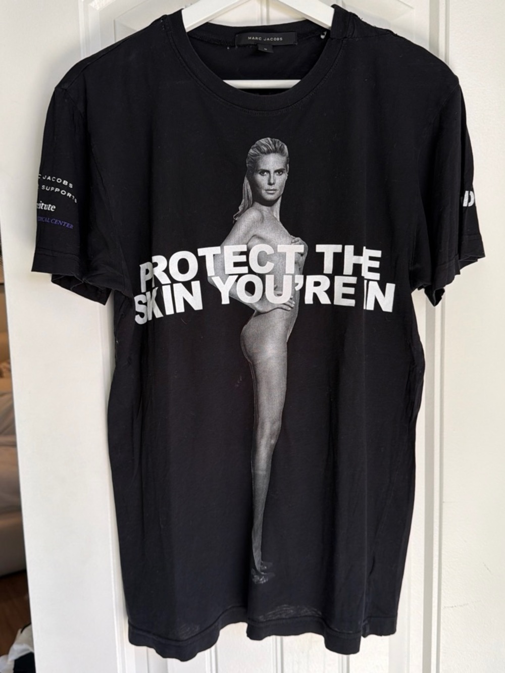 Marc Jacobs Black Graphic Photo Tee